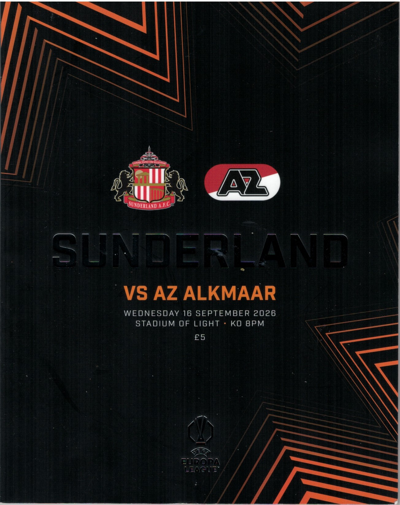 AZ Programma 16-sep-2026 Sunderland away